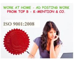 Simple Homebased ads posting work call 9898665104 - Surat