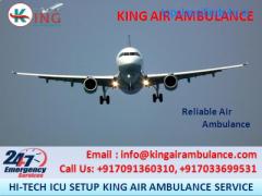 Top and Best ICU Air Ambulance Service in Kolkata by King