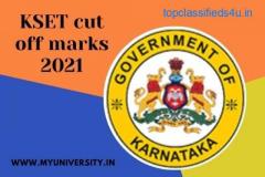 KSET cut off marks 2021