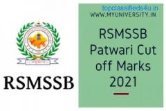 RSMSSB Patwari Cut off Marks 2021