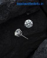 1/2 Carat Diamond Earrings Available For Sale
