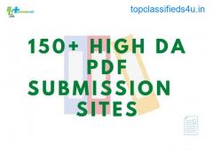 Submit Your PDF 70+ High DA PDF Submission Sites 2022