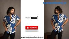 Royal Blue Check Shirt for Men: Stylish Fashion Wear - Huginn Muninn