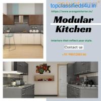 Modular Kitchen Designers in Chennai | orange interior