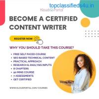 Validate Your Skills with Content Writing Certification from www.kloudportal.com