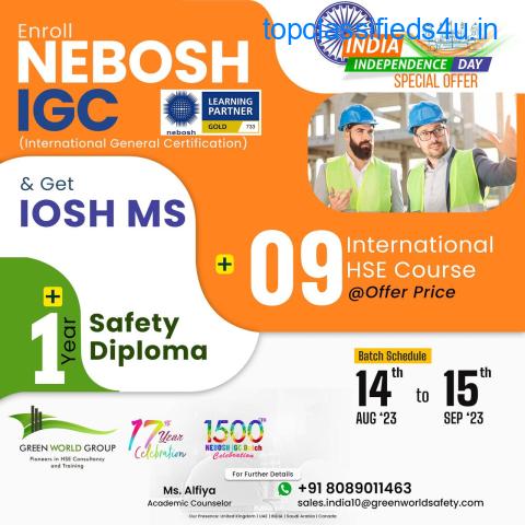Independence day Special Offers On NEBOSH IGC  Course in Kerala
