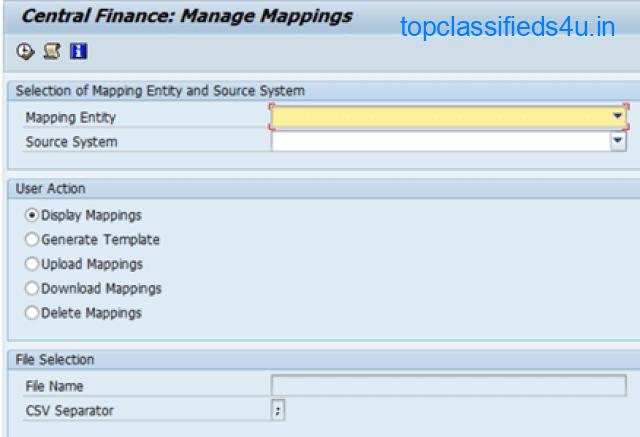Mappings in Central Finance | SAP S/4HANA Central Finance HELP