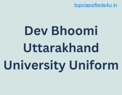Dev Bhoomi Uttarakhand University Uniform
