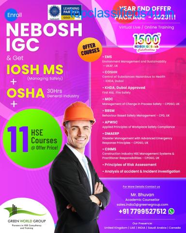 Get ready to boost your career with a NEBOSH IGC In Andhra