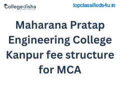 Maharana Pratap Engineering College Kanpur fee structure for MCA