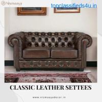 Discover Premium Leather Couches Online at Nismaaya Decor