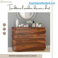 Elegant and Functional Wooden Drawer Chest