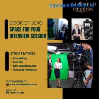 BOOK STUDIO SPACE FOR YOUR INTERVIEW SESSION