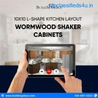 Space-Savvy Solutions: Enhance Your 10x10 L-Shaped Kitchen with Wormwood Shaker Cabinets