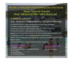 Bangkok Pattaya Tour from Kolkata